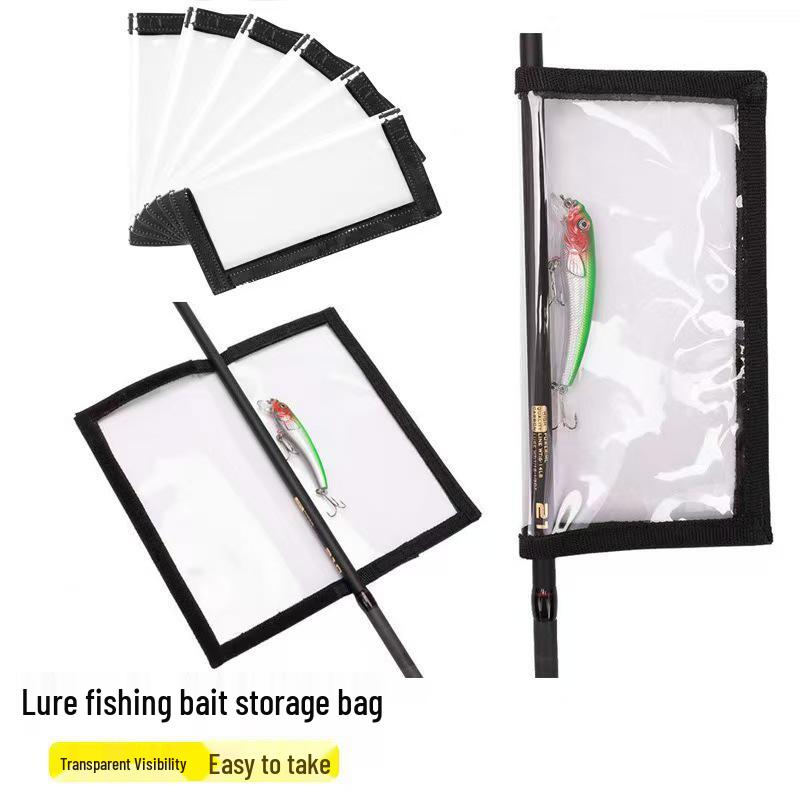 Transparent PVC Treble Hook Guard Bag - Anti-tangle Lure and Rod Protector for Fishing