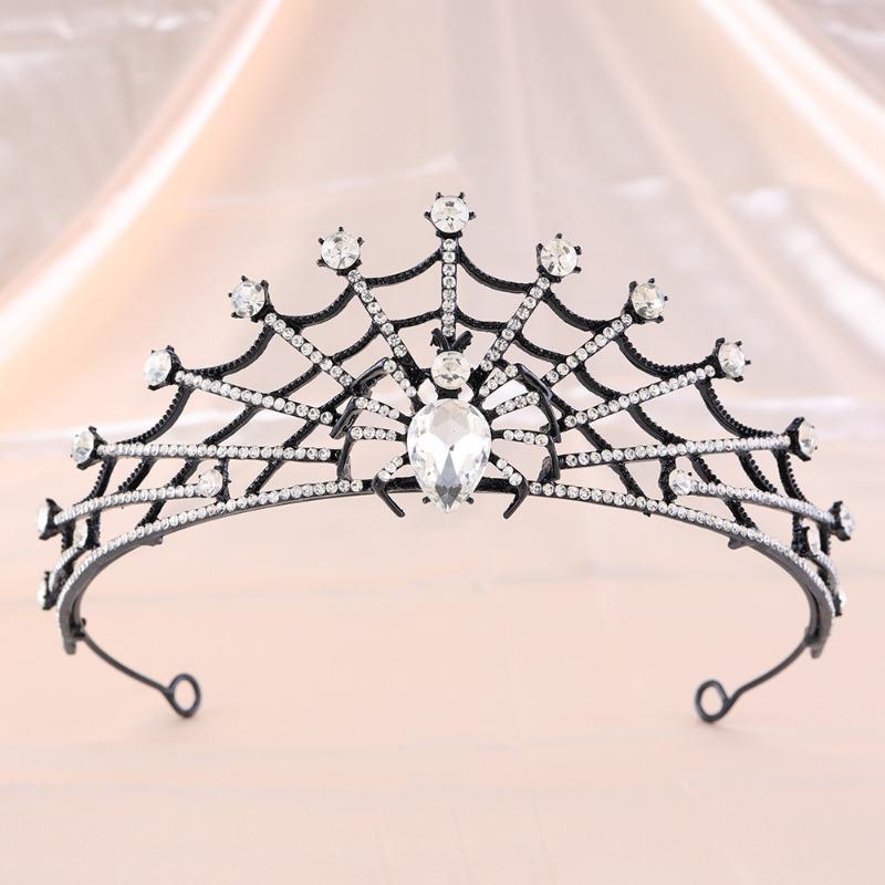 Halloween Crown Tiara, Diablo Spider Crown Party Prom Dress Up Hair Accessories