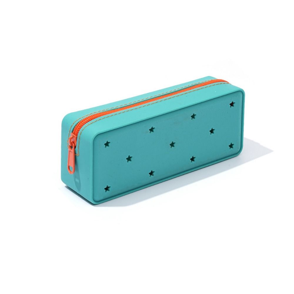 Waterproof Silicone Pencil Case Breathable Stationery Storage Bag Cute Makeup Organizer  Office