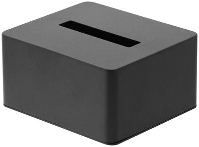 Yamazaki Jitsugyo Tissue Case Black Tower 4218 (Yamazaki) Size Approx. W15.5XD13.5XH7.5cm