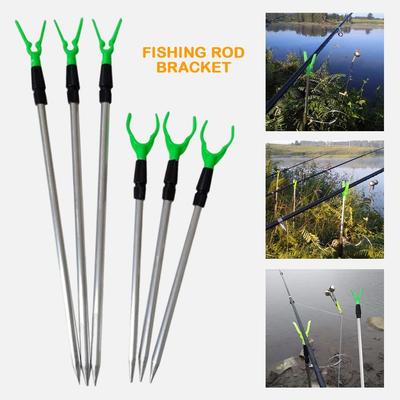 Light Aluminum Alloy Fishing Rod Holder Durable 50cm Fishing Rod Bracket Ultra-short Simple Design Fishing Tool Fishing