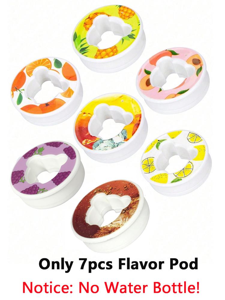 

1 шт. Бутылка для воды Air с 1 шт. Случайные ароматизаторы стручки портативные прозрачные с соломинкой герметичные для спорта на открытом воздухе фитнес-зал