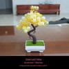 "Small Artificial Flower Bonsai Office & Home Decor Set"