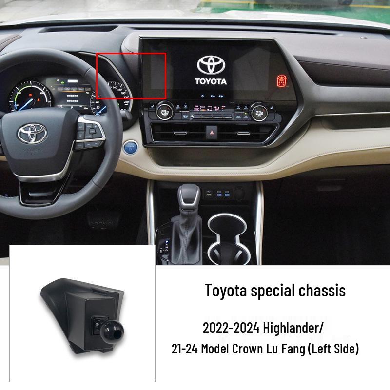 Car Phone Holder for Toyota 6th Gen Camry, Corolla, Highlander - Clip Base Accessory