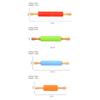 1Pcs Non-Stick Silicone Rolling Pin Wooden Handle Pastry Dough Flour Roller Kitchen Cooking Baking Tool For Pasta Cookie Dough