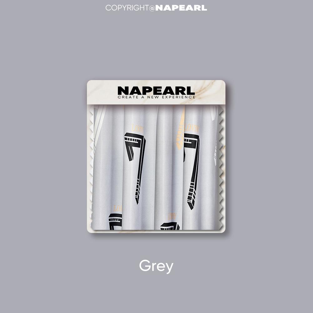 

1 шт. NAPEARL 70-80% затемняющие модные и минималистичные шторы с цифровым рисунком и принтом для спальни, гостиной, домашнего декора W200cm x L260cm серый