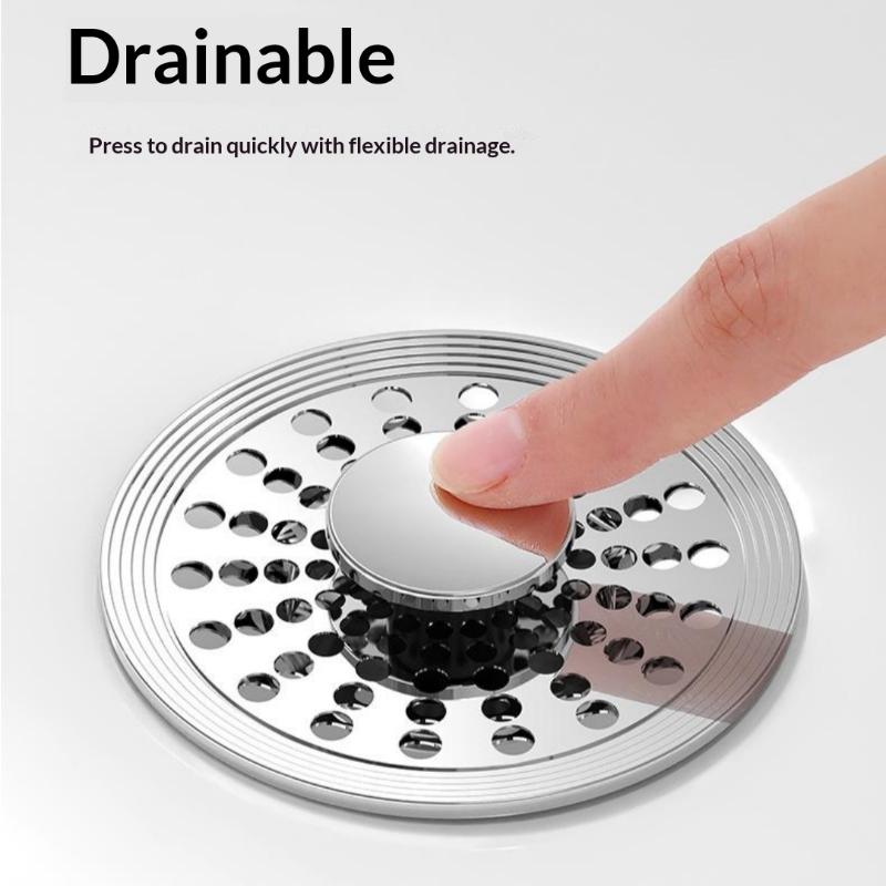 1Pcs Anti-Leak Water Stopper Anti-Odor Replacement Core Press Spring‑Loaded Basin Drain Stopper For Bathroom Sink Washbasin