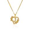 Heart Initial Letter Necklaces For Women Gold Color Stainless Steel Chain A-Z Alphabet Pendant Necklace Birthday Jewelry Gift