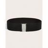 Elastic Belt Women's Black Wide Decorative Elastic Dress with Skirt Fashionable Thin Waist Seal with Belt