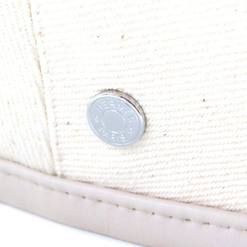 Excellent HERMES Beret Saint Honoré Serie Button Denim Cotton Women 58 222017N Used