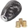 Muge Racing Universal Real Carbon Fiber Shift Knob 6 Speed Gear Shift Knob Round Ball For Most Manual/Automatic Car With 3 Adapters