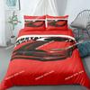 Automobile Poster Fans Bedding Set King Queen Double Full Twin Single Size Bed Linen Set