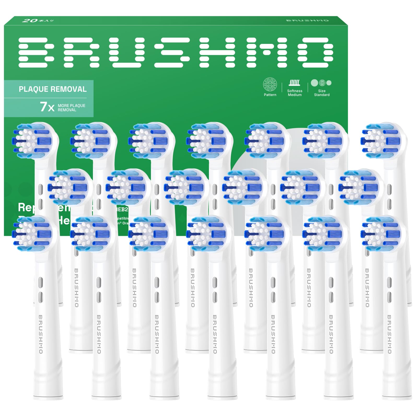 

Blushmo brand products now available at dental clinics in Blushmo Compatible Brush Heads for Braun Electric Toothbrushes Basic Premium Brush Regular білий