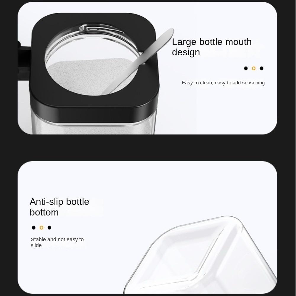 4ks Nerezových Víček Sada Kořenek Skleněná Solnička Módní Nádoby na Koření Cukr