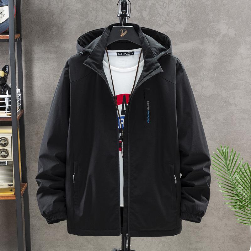 Winter Jacket Men's Solid Color Outdoor Sports Jacket Youth Warm Cotton-padded Jacket