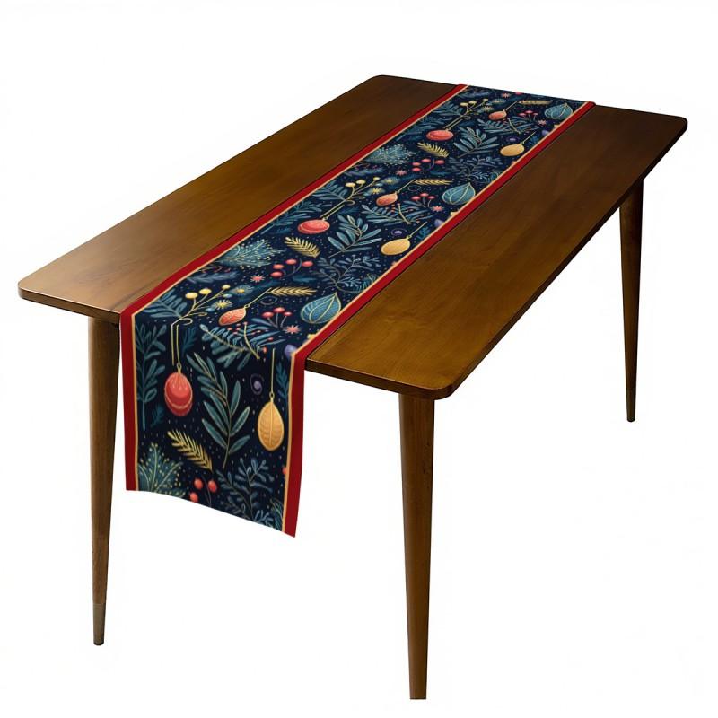 Christmas Table Runner Festive Decor Dining Home Party Decorations