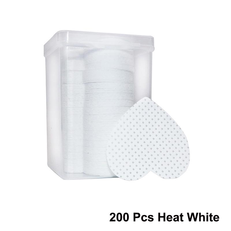 200-Piece Heart-Shaped Nail Polish Remover Pads & Eyelash Glue Cleaning Cotton Pads Set
