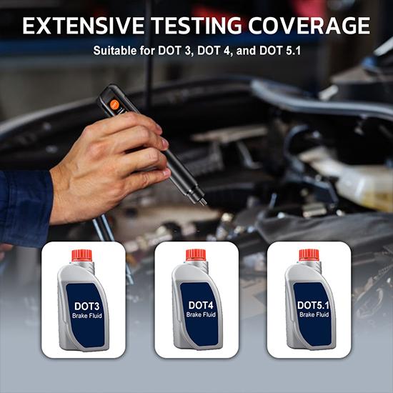 Automotive Brake Fluid Diagnostic Tool DOT 3.0/4.0/5.1 Compatible Brake Oil Detection Pen Support for Automotive Maintenance