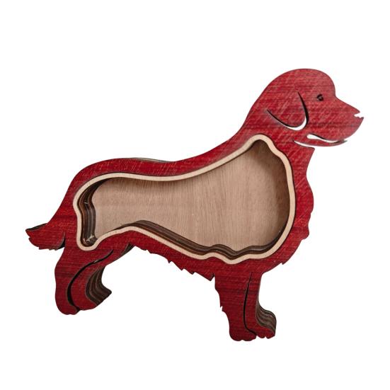 Wooden Dog Hair Storage Box Pet Hair Keepsake Box Pet Hair Collector Container Table Sign Decoration Pet Owner Memorial Gift