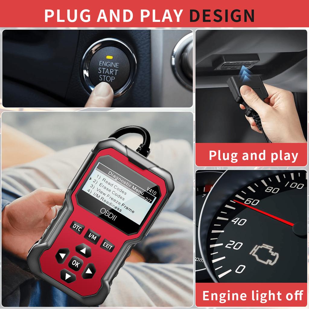 Bil OBD2 Scanner Diagnostisk Værktøj Kode Læser Motor Fejlkode Læser Scanner Kan Diagnostisere Alle OBD II Protokol Biler Siden 1996