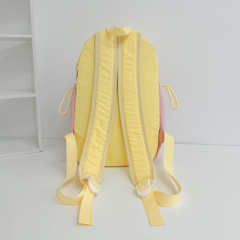 School bag 2025 new Korean version of children's small school bag spring outing light casual backpack foreign style contrasting color versatile