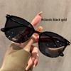 Retro Large Frame Women's Polarized Sunglasses - Tea-Colored, UV & Sun Protection, Perfect for Driving, Slimming Effect
