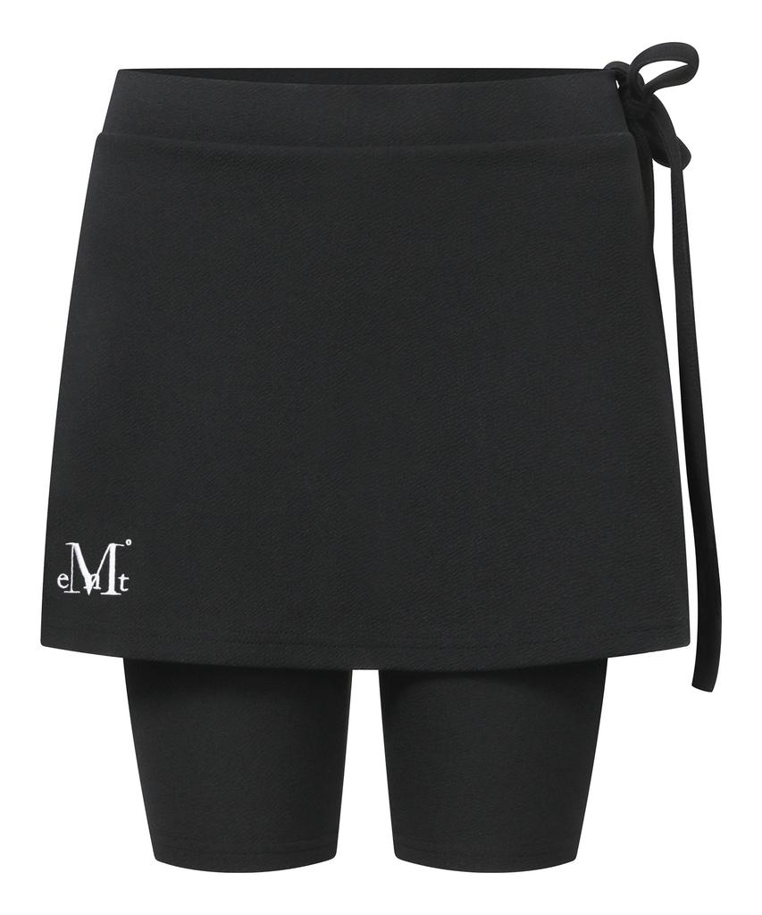 MUCENT Snuby Two-In-One Side Slit Skirt Shorts (2 Colors)