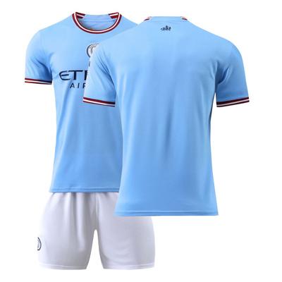2022-23 Man City Domácí dres #17 De Bruyne #9 Haaland #47 Foden #7 Sterling Fotbalové dresy