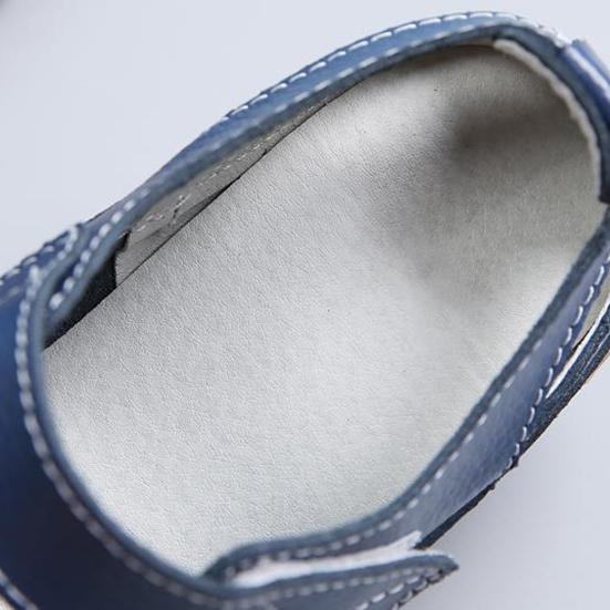 Letní dámské sandály velké velikosti vyduté kožené boty Dámské jednobarevné jednobarevné prodyšné pracovní boty