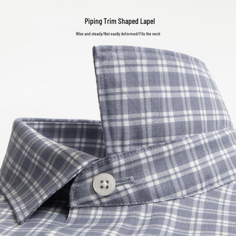Chemise Casual à Manches Courtes à Carreaux pour Homme Shanshan