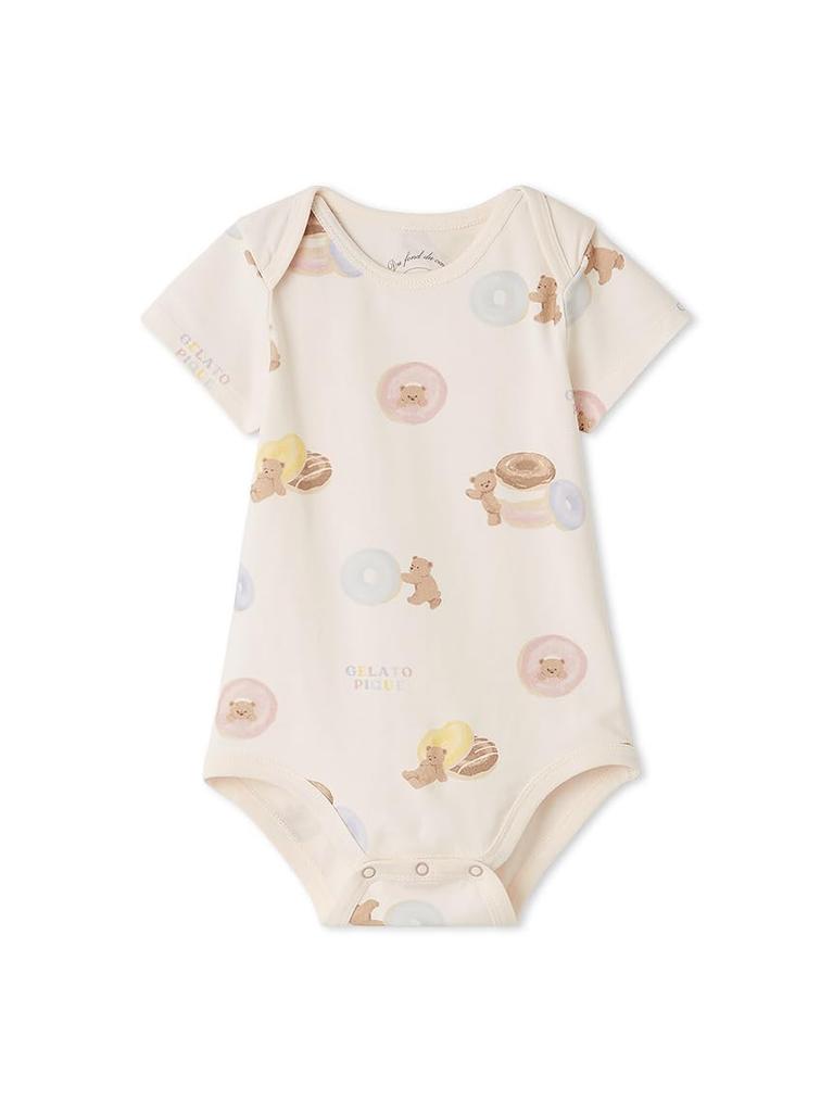 BABY Donut Bear Print Bodysuit PBCO252454 PNK 80 [Gelato Pique]