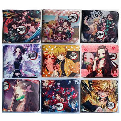 Japan Cartoon Comics Demon Slayer Short Wallet Cartoon Print Student Coin Purse 0022