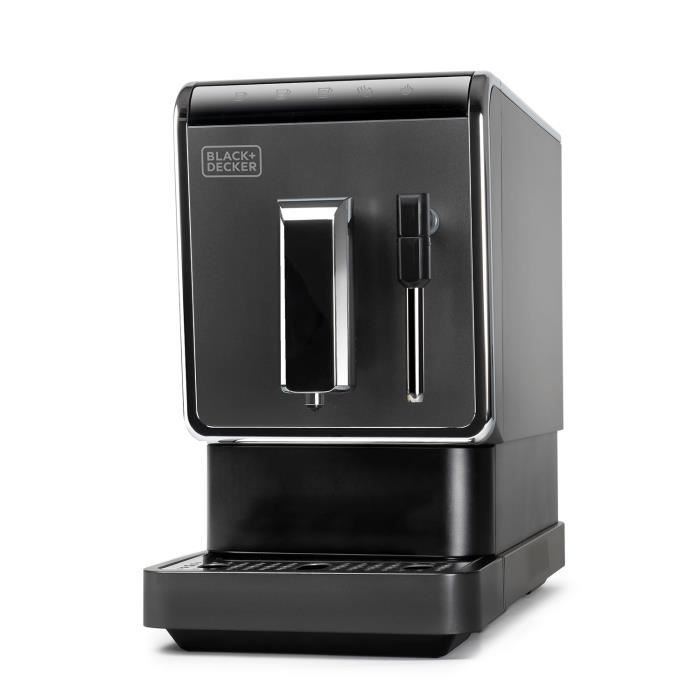 Machine À Café Automatique BLACK+DECKER BXCO1470E De 1470W, 19 Bars, 2 Tasses, Réservoir D'eau De 1,2L, Capacité Café De 160g