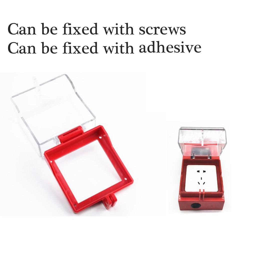 High Strength Clear Plastic Wall Switches Cover Emergency Button Wall Switch Socket Lockout Cover Lock Box Enduring