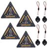 Portable Mini Camping Lights With Magnetic Suction And Lanyard Multi-Functional Tactical Triangle Lights Suitable For Camping