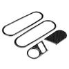 12pcs Car Door Inner Handle Carbon   Glass Lift   Cover Trim Fit for   12-19