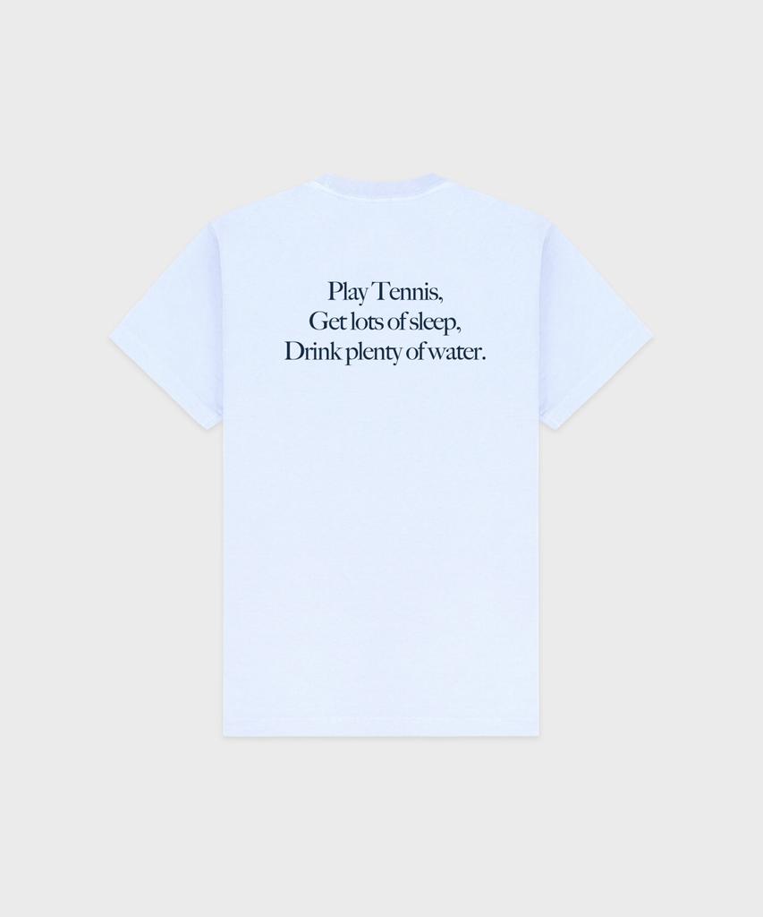 SPORTY&RICH Play Tennis T-Shirt Unisex - Ciel R265Aut012