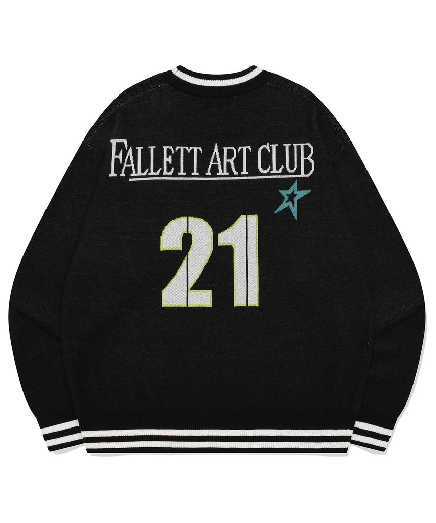 FALLETT Art Club Long Sleeve Knit Black