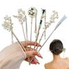 MAYCREATE® 6Pcs Hair Sticks Chinese Vintage Hair Pins Chopsticks Retro Headpieces National Style Metal Head Stick for Women Girls
