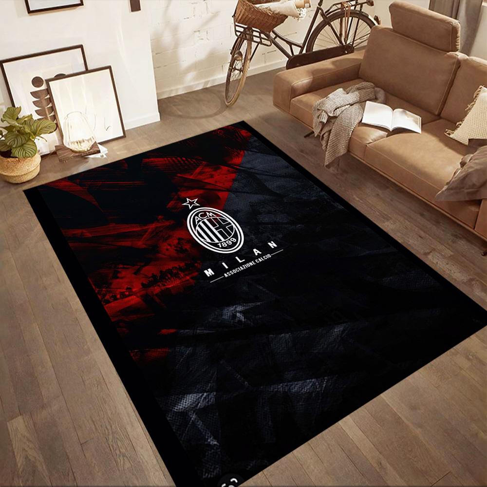 Ac Milan Area Rug Perfect For Balcony Hallway Bedrooms Entryway Antislip Carpet Decorate Offices Spiritual Gift