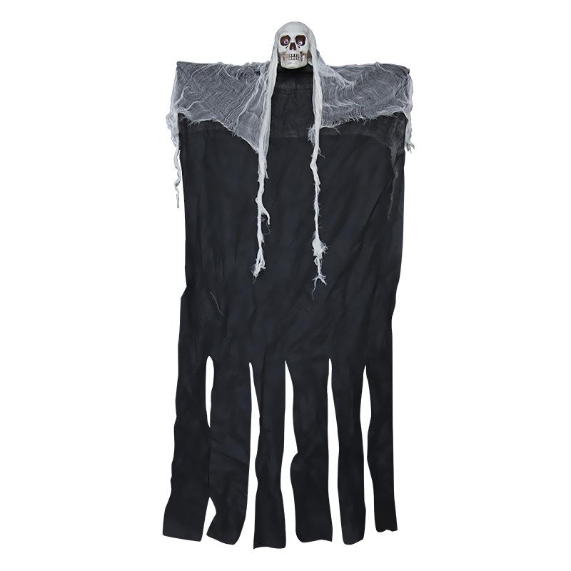 Haunted House Hanging Skull Ghost Decoration: Scary Halloween Prank Ornament