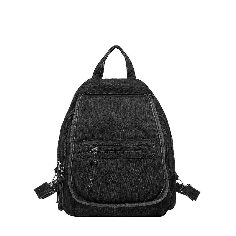 Backpack Women's New Fashion Denim Large-capacity Travel Backpack Dual-purpose Shoulder Bag Tide