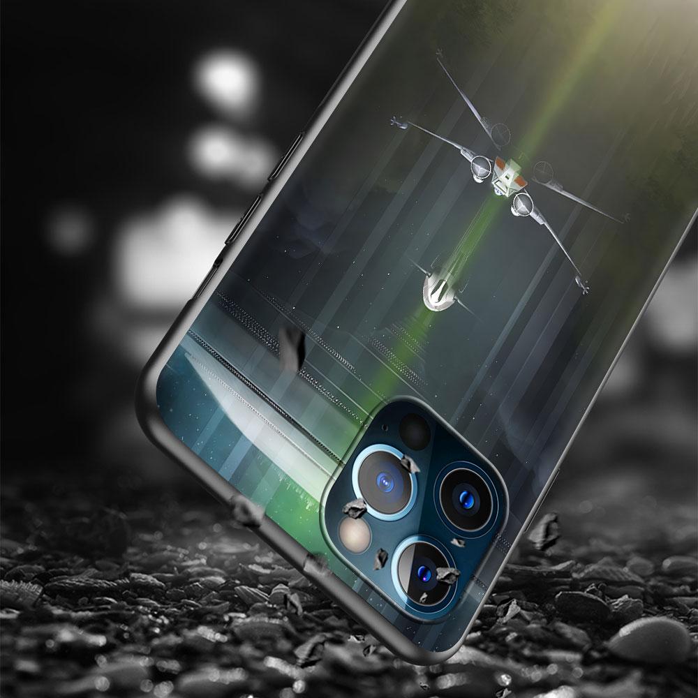 Yoda Darth Vader Hülle für Apple iPhone 13 14 Plus 11 12 Mini 15 Pro Max 7 8 SE 2020 X XS XR Silikon Schwarz Weiche Handyhülle