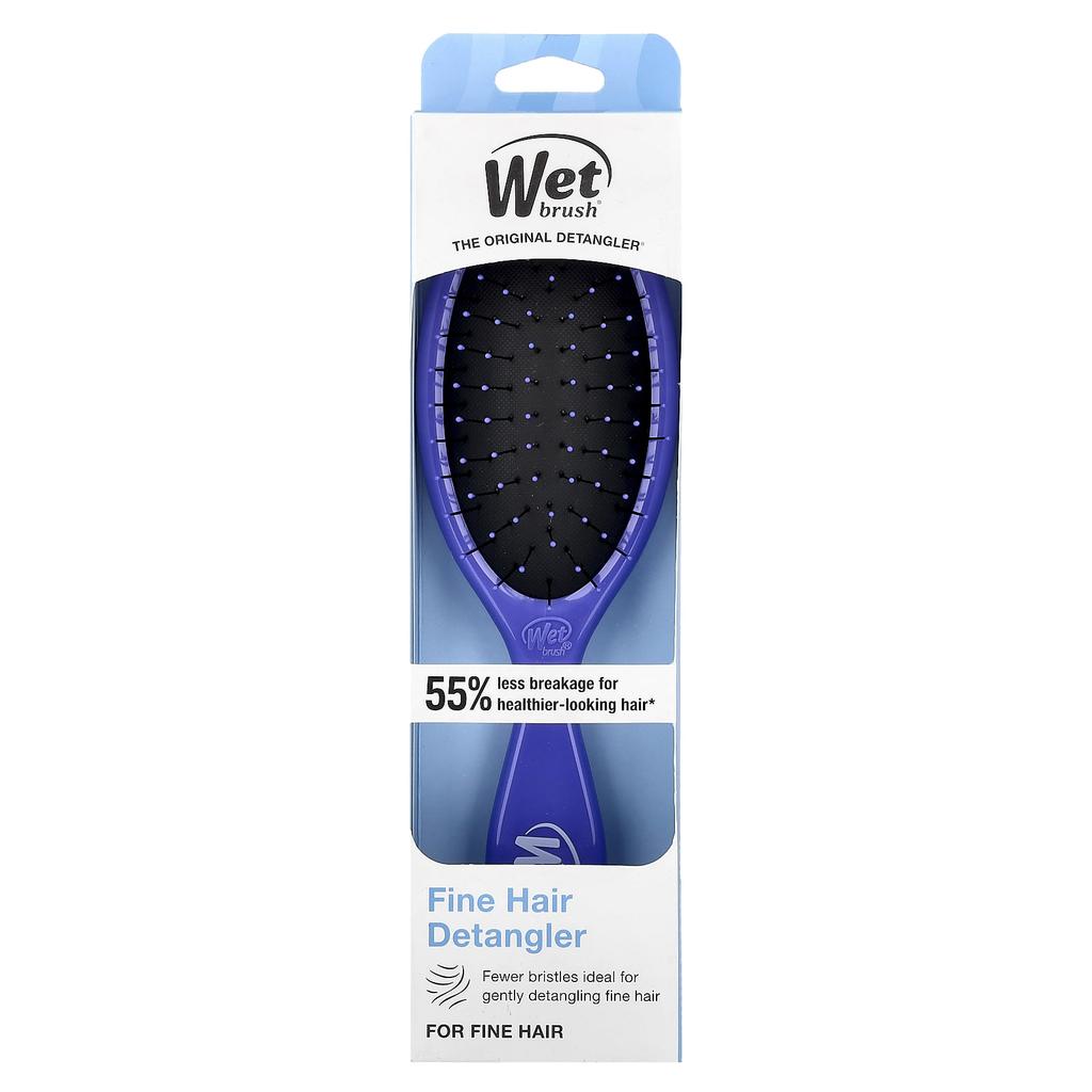 Fine Hair Detangler, for Fine Hair, Purple, 1 Brush