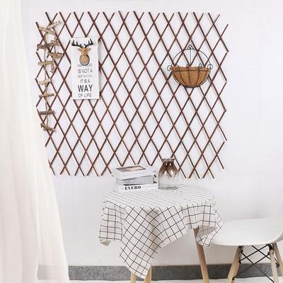Retractable Wood Fence Expanding Trellis Fence Garden Plant Fence Outdoor Indoor Backyard Fence Home Decoration Greenery Walls