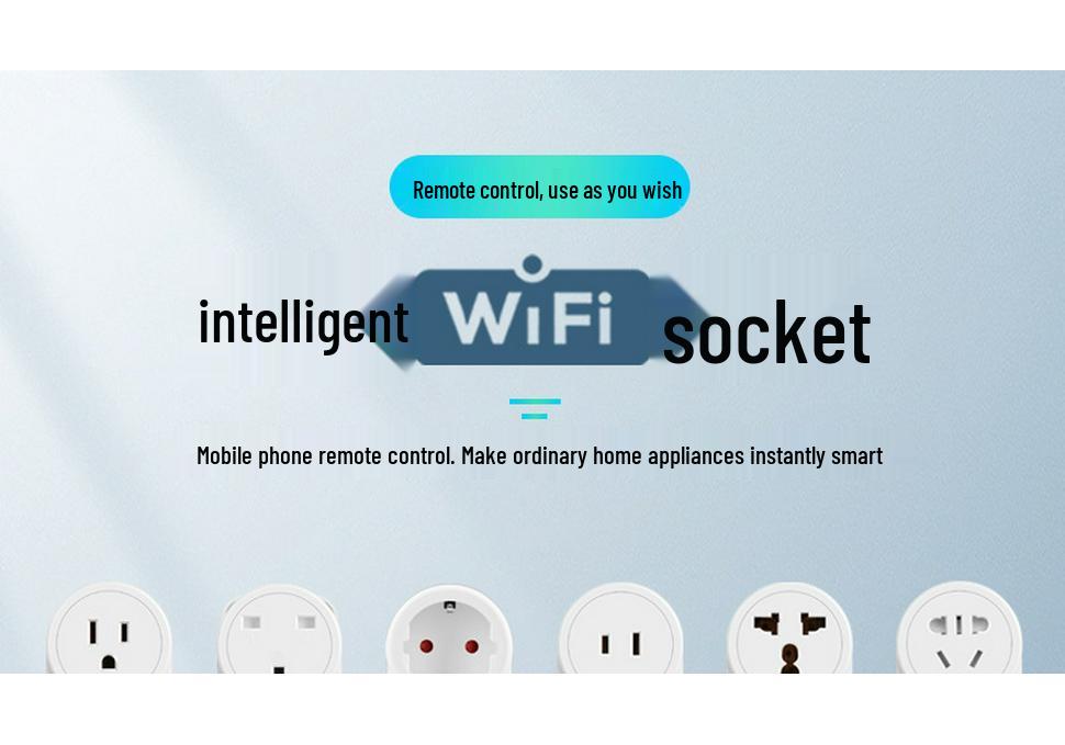 Smart WiFi Socket: USB, US/UK/EU/BR/IL/IT Compatibility