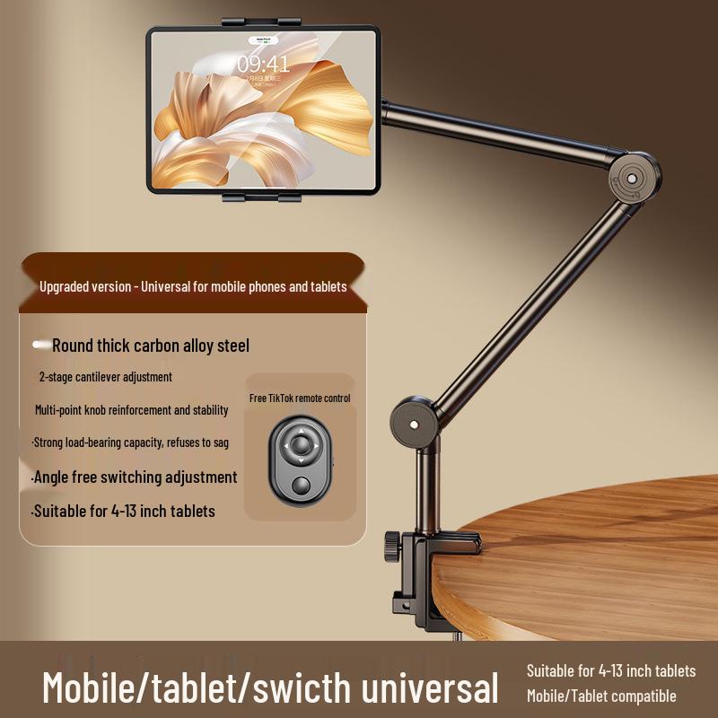 Adjustable Desktop Phone Holder: Bedside TV Arm for Dorms and Streaming