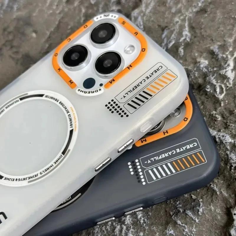 Luxuriöse transparente Magsafe-Hülle für iPhone 16 Pro Max 12 13 14 15 Plus 16Pro Kabelloses Laden iPhone16 Magnetische Hülle Zubehör etui