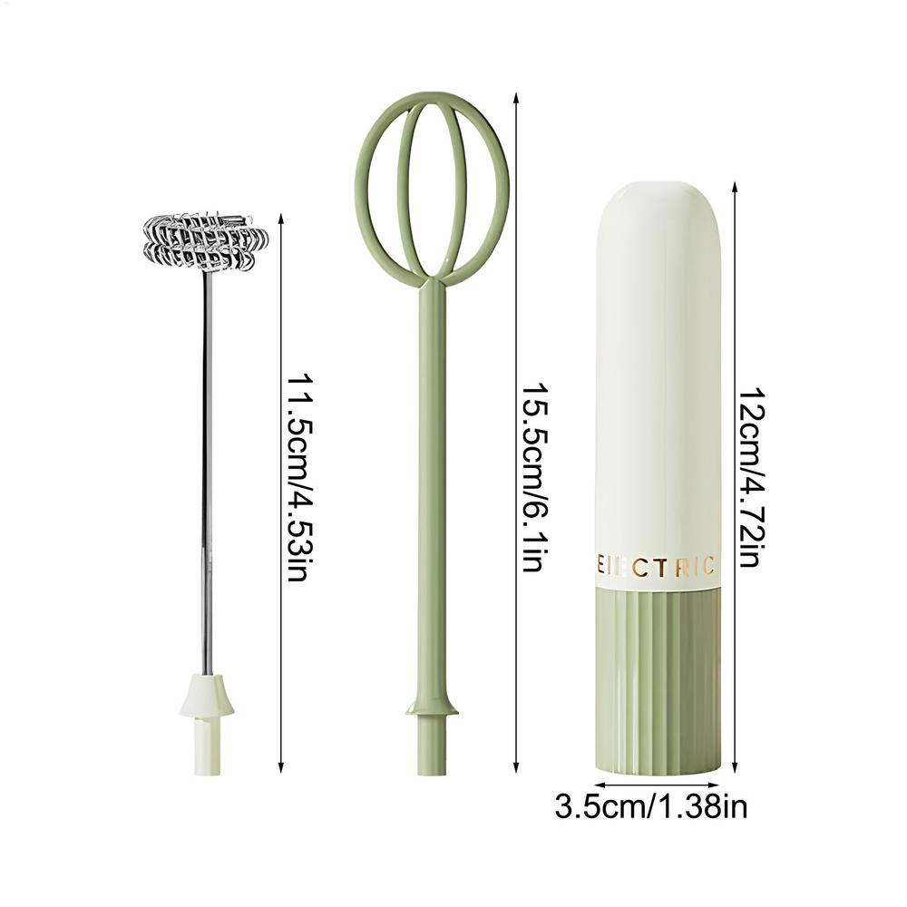 

Milk Frother Handheld Battery Operated Electric Milk Foam Maker Cordless Drink Mixer for Coffee Cappuccino Latte Hot Chocolate