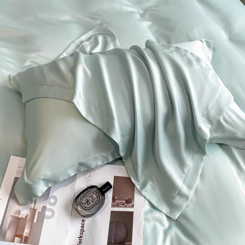 Lyocell Tencel Pillowcase Summer Cool Ice Silk Silk Pillowcase 48x74cm Pillow Towel 48x74cm [pack of 1]